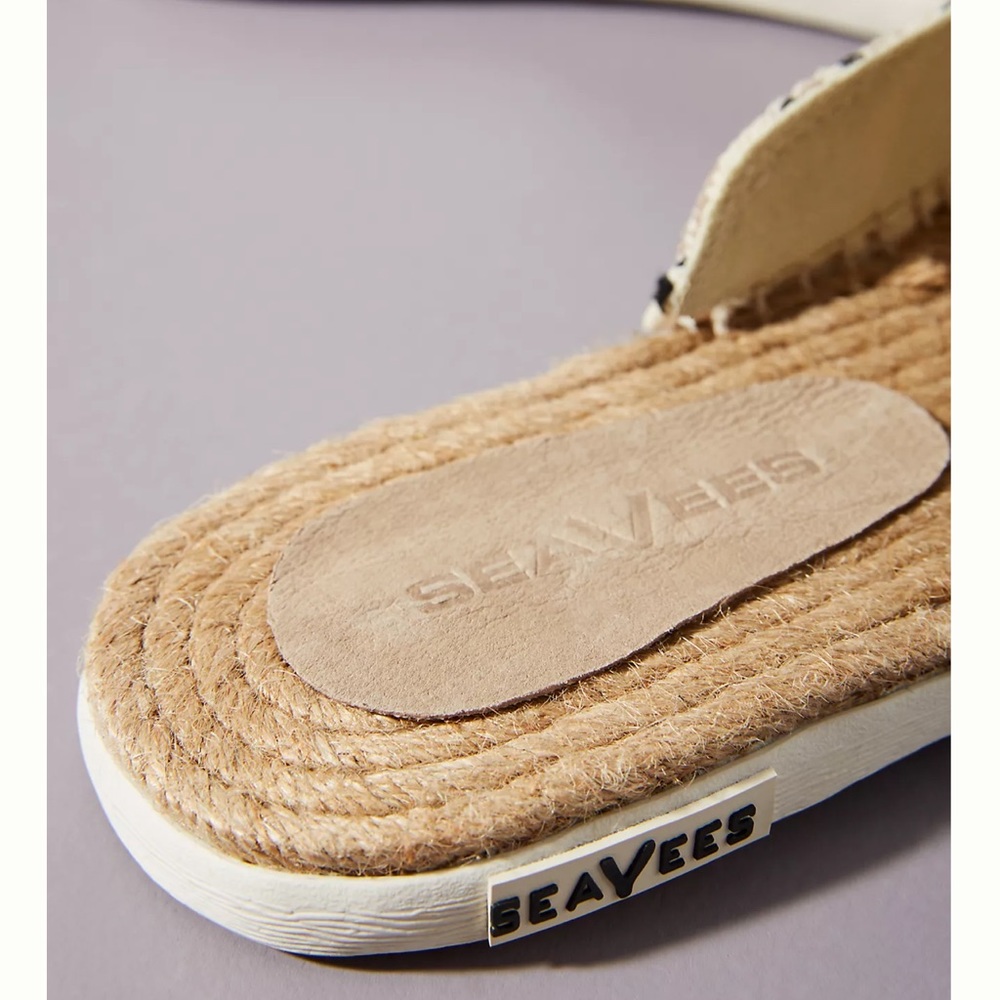 Anthropologie SeeVees Ocean Park Espadrille Slides - Picture 4 of 11